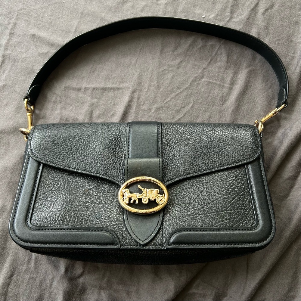Coach Georgie Shoulder Bag Black